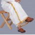 Smart-Cream(Adjustable) - Mens Velcor Dhoti
